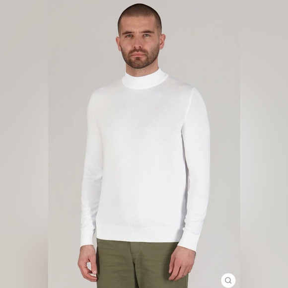 2 PAUL JAMES HIGH NECK 100% COTTON LONG SLEEVE SWEATERs SIZE M - Picture 2 of 10